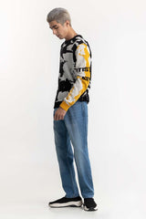 Abstract Jacquard Sweater 224-111-055