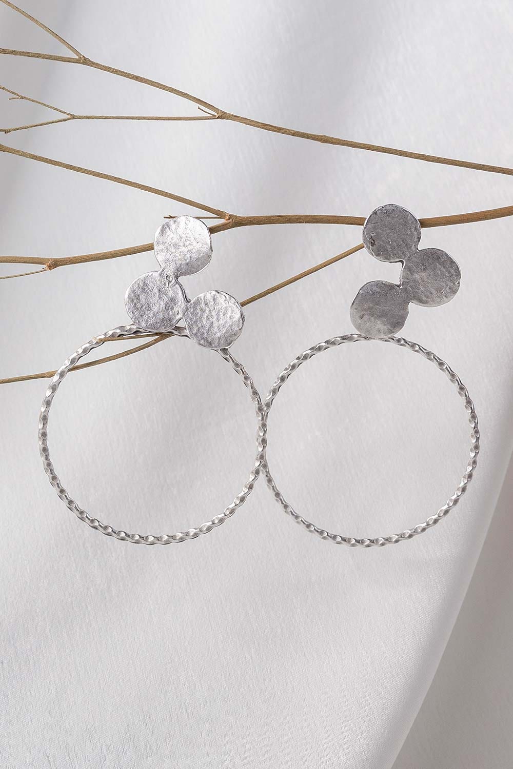 Abstract Silver Earrings IFA-ER-030