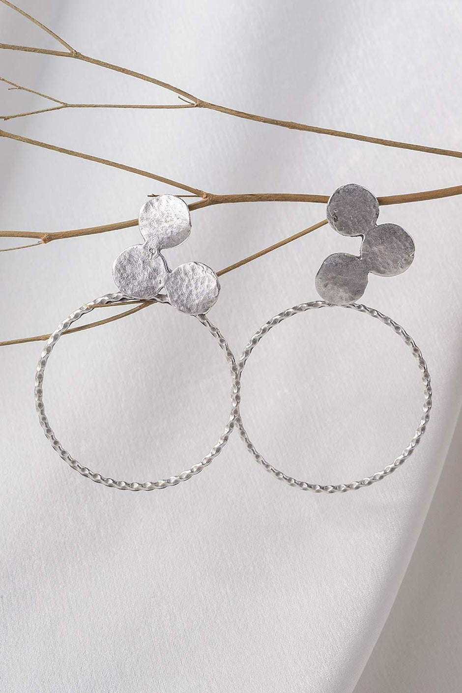 Abstract Silver Earrings IFA-ER-030