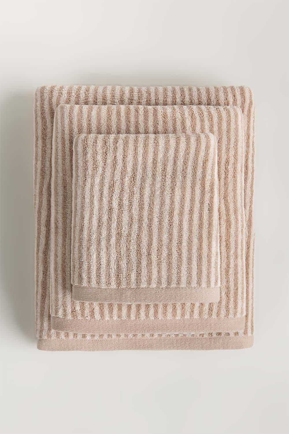 Almond Stripe Yarn Dyed Towel