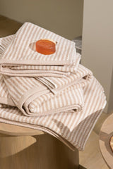 Almond Stripe Yarn Dyed Towel