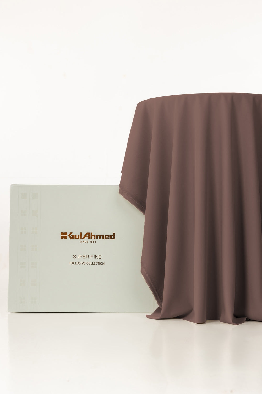 AMBASSADOR PEACH Unstitched Fabric Blended with Gift Box