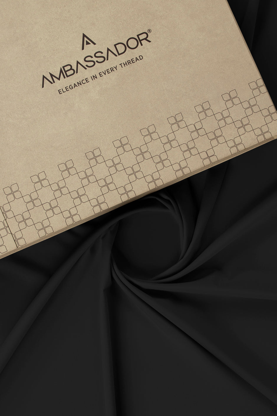 AMBASSADOR PEACH Unstitched Fabric Blended with Gift Box