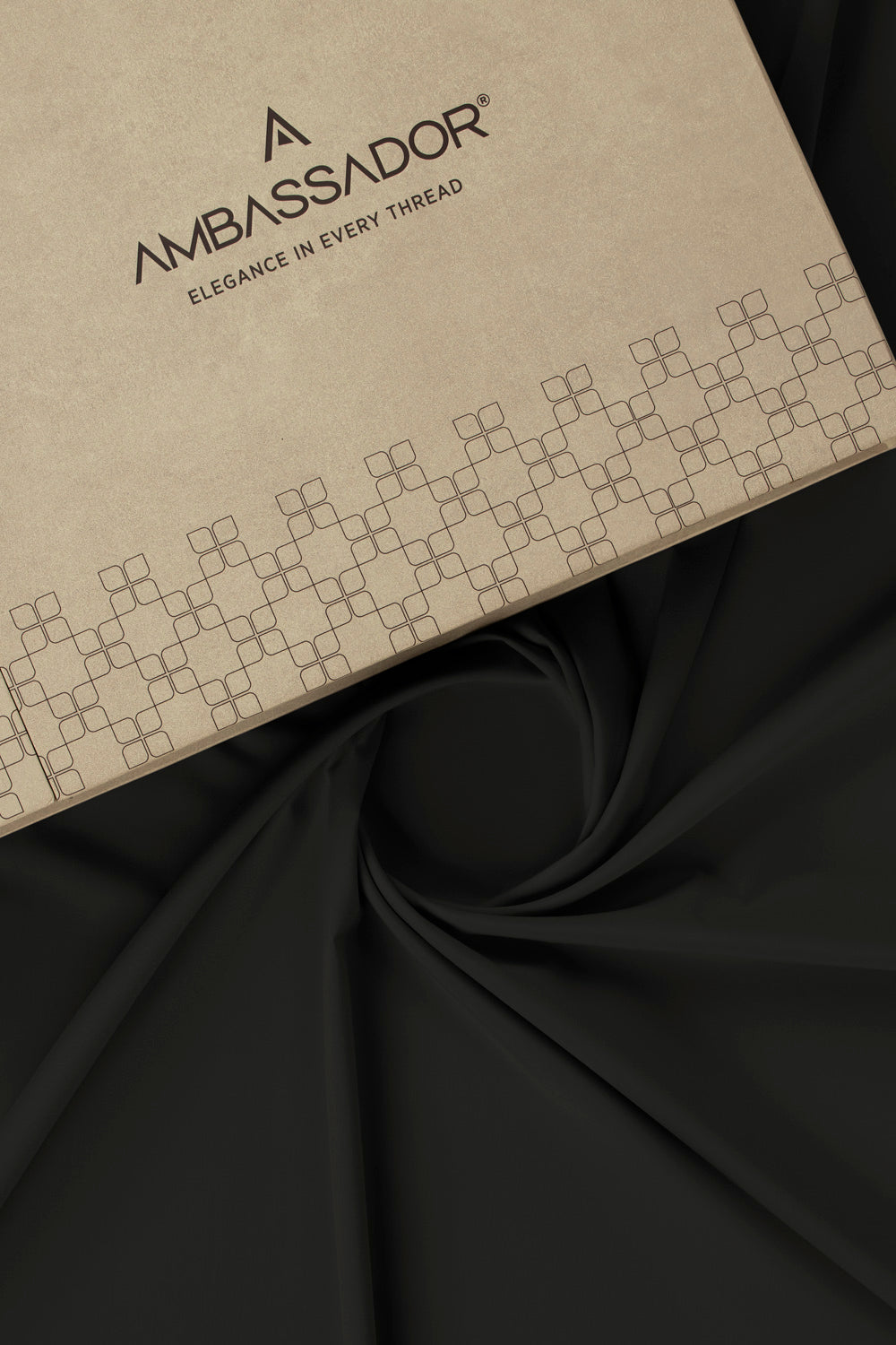 AMBASSADOR PEACH Unstitched Fabric Blended with Gift Box