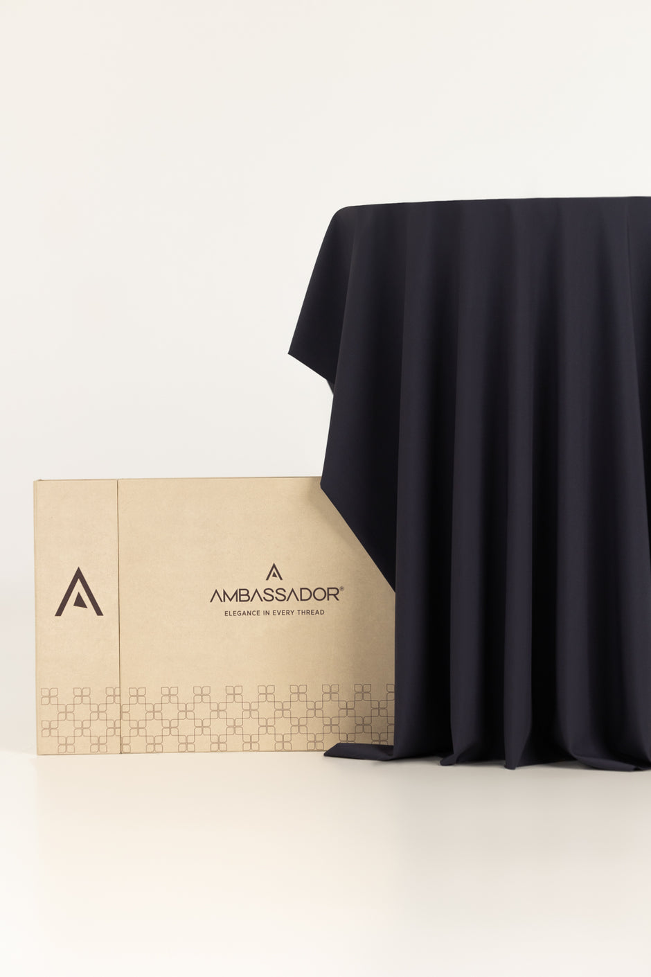 AMBASSADOR PEACH Unstitched Fabric Blended with Gift Box