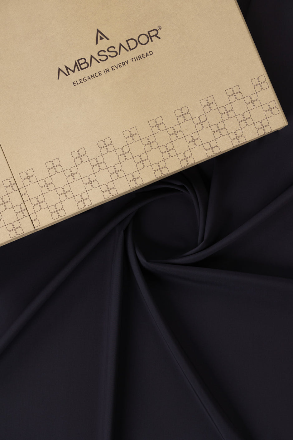 AMBASSADOR PEACH Unstitched Fabric Blended with Gift Box