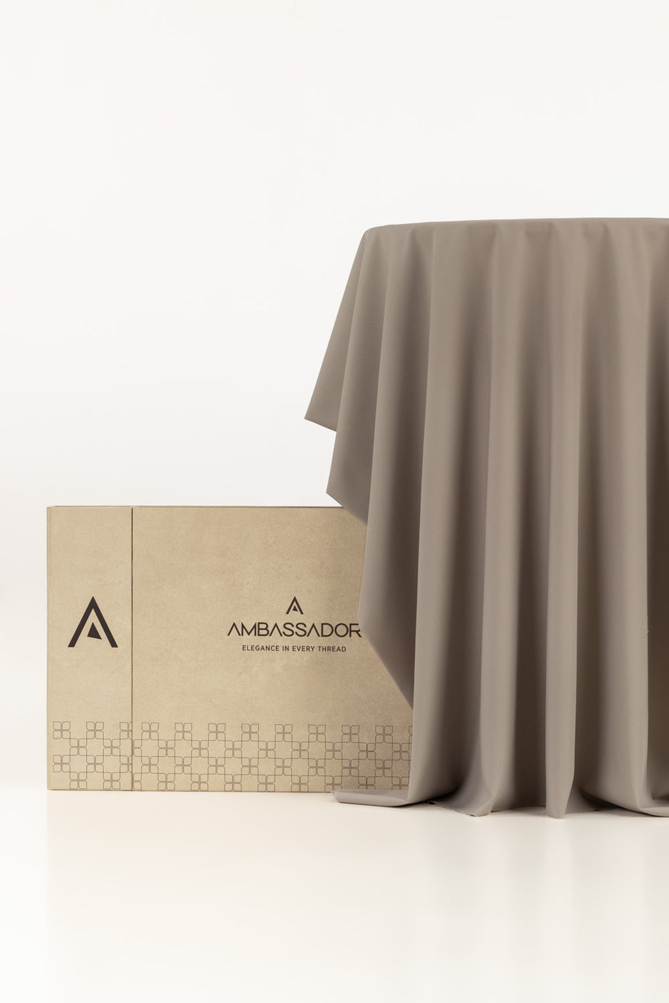 AMBASSADOR PEACH Unstitched Fabric Blended with Gift Box