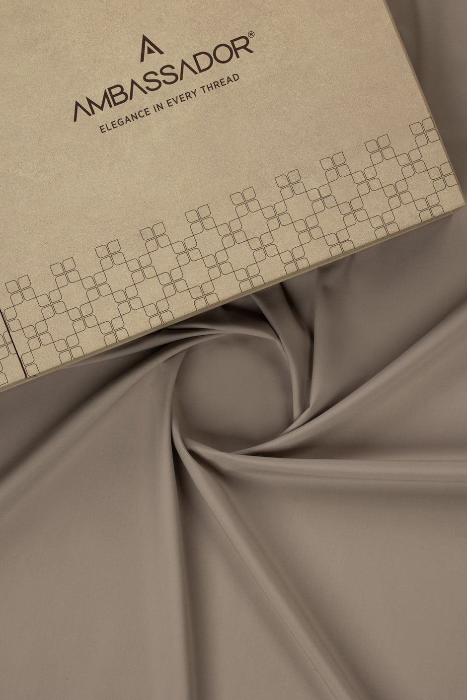 AMBASSADOR PEACH Unstitched Fabric Blended with Gift Box