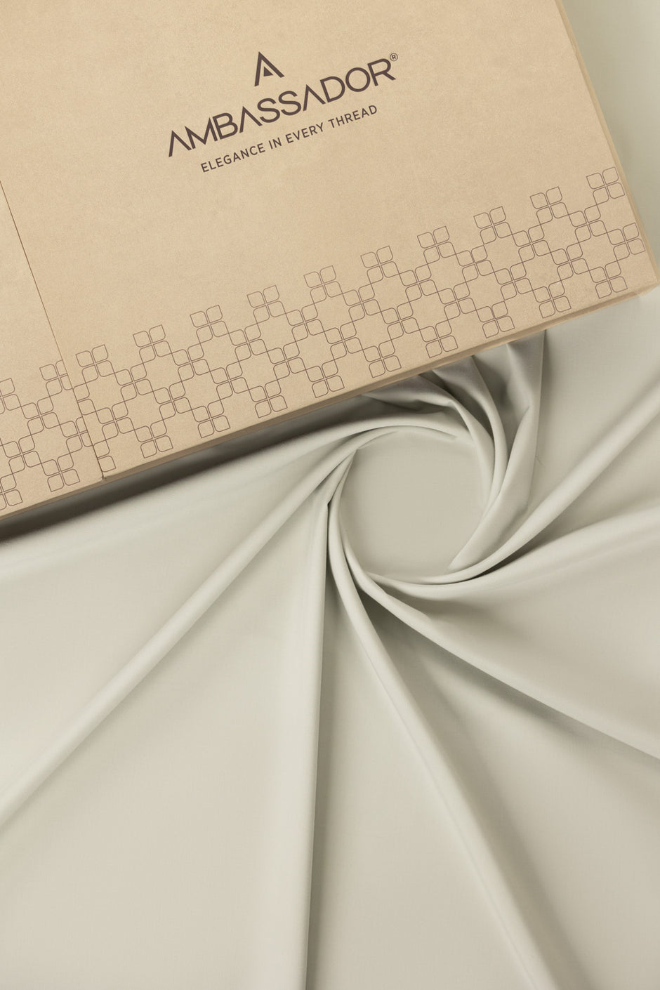 AMBASSADOR PEACH Unstitched Fabric Blended with Gift Box