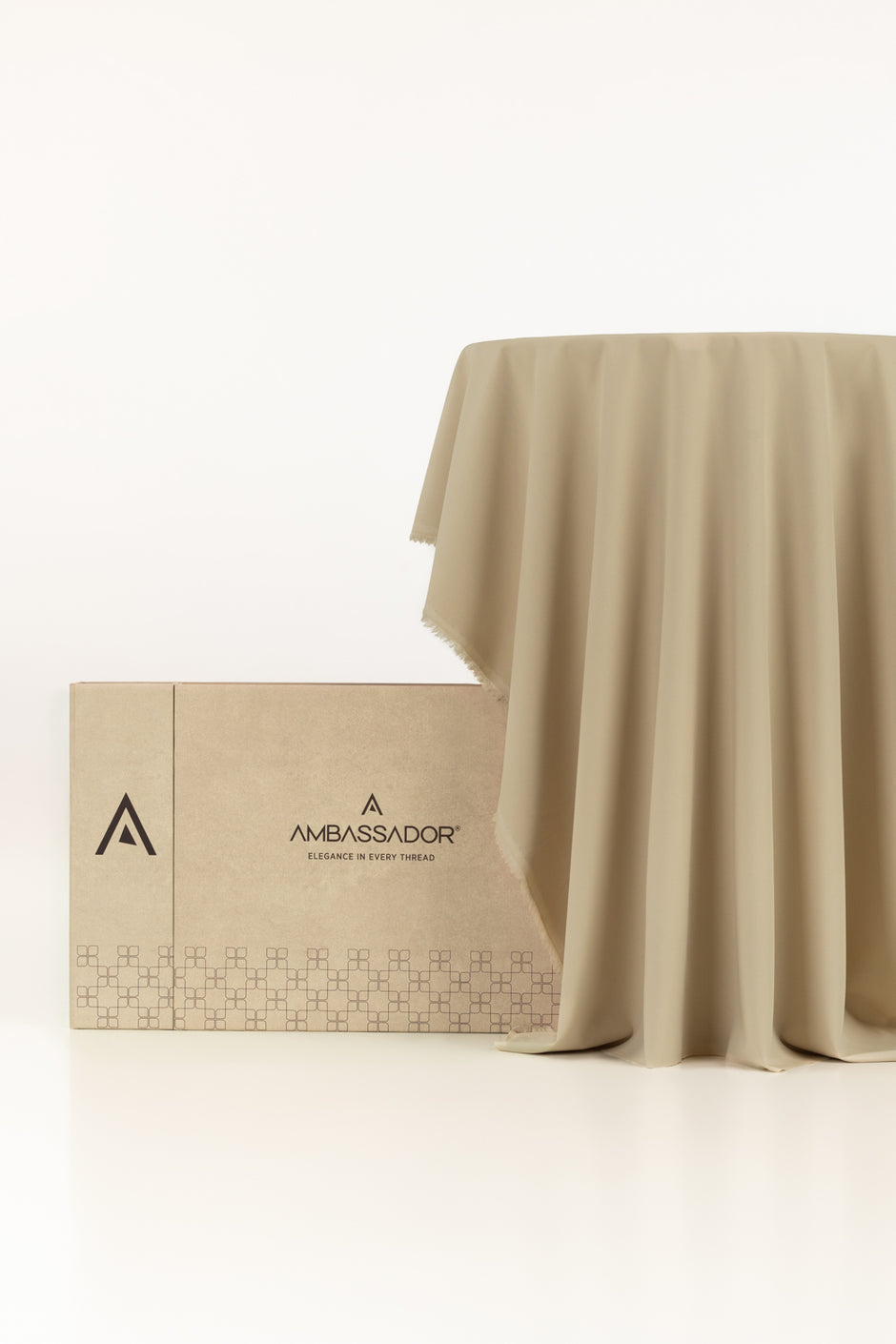 AMBASSADOR PEACH Unstitched Fabric Blended with Gift Box
