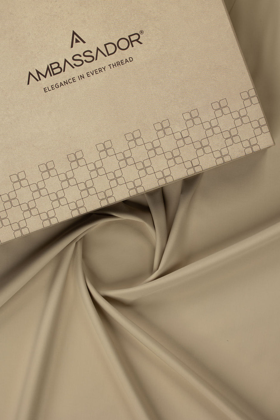 AMBASSADOR PEACH Unstitched Fabric Blended with Gift Box
