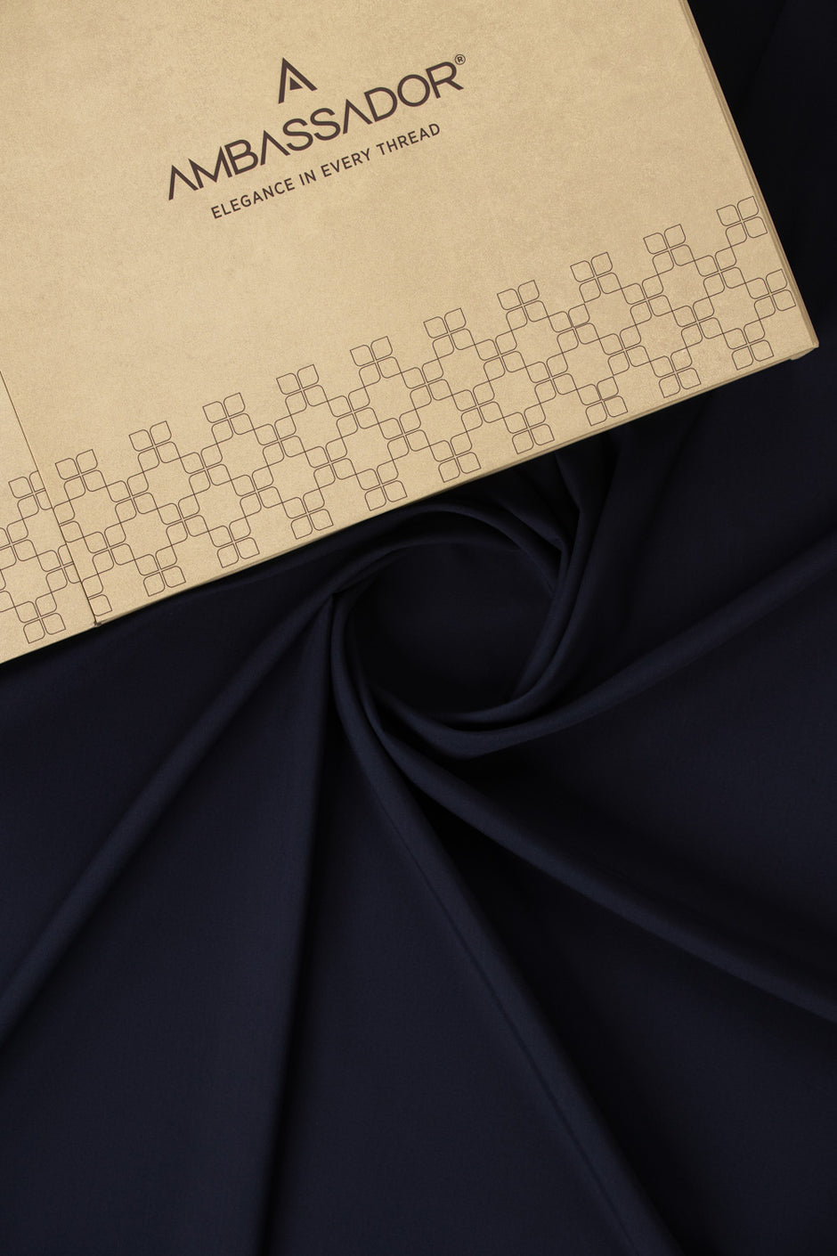 AMBASSADOR PEACH Unstitched Fabric Blended with Gift Box
