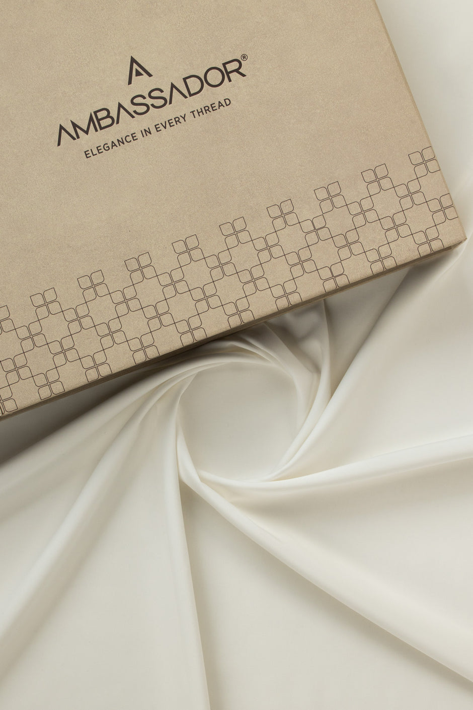AMBASSADOR PEACH Unstitched Fabric Blended with Gift Box