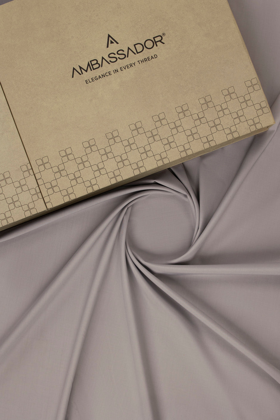 AMBASSADOR PEACH Unstitched Fabric Blended with Gift Box