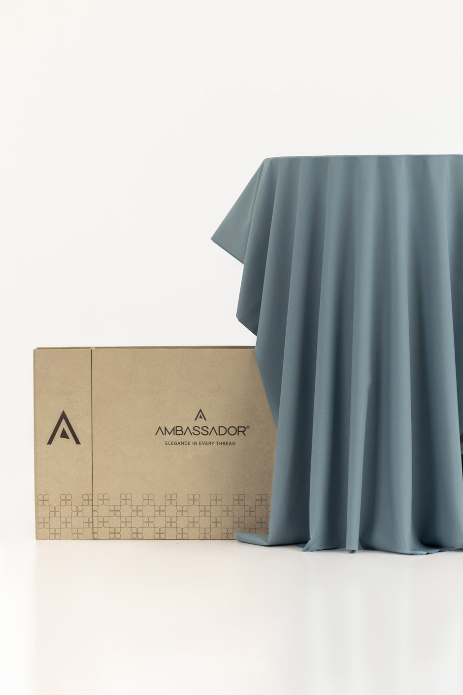 AMBASSADOR Unstitched Fabric Blended with Gift Box
