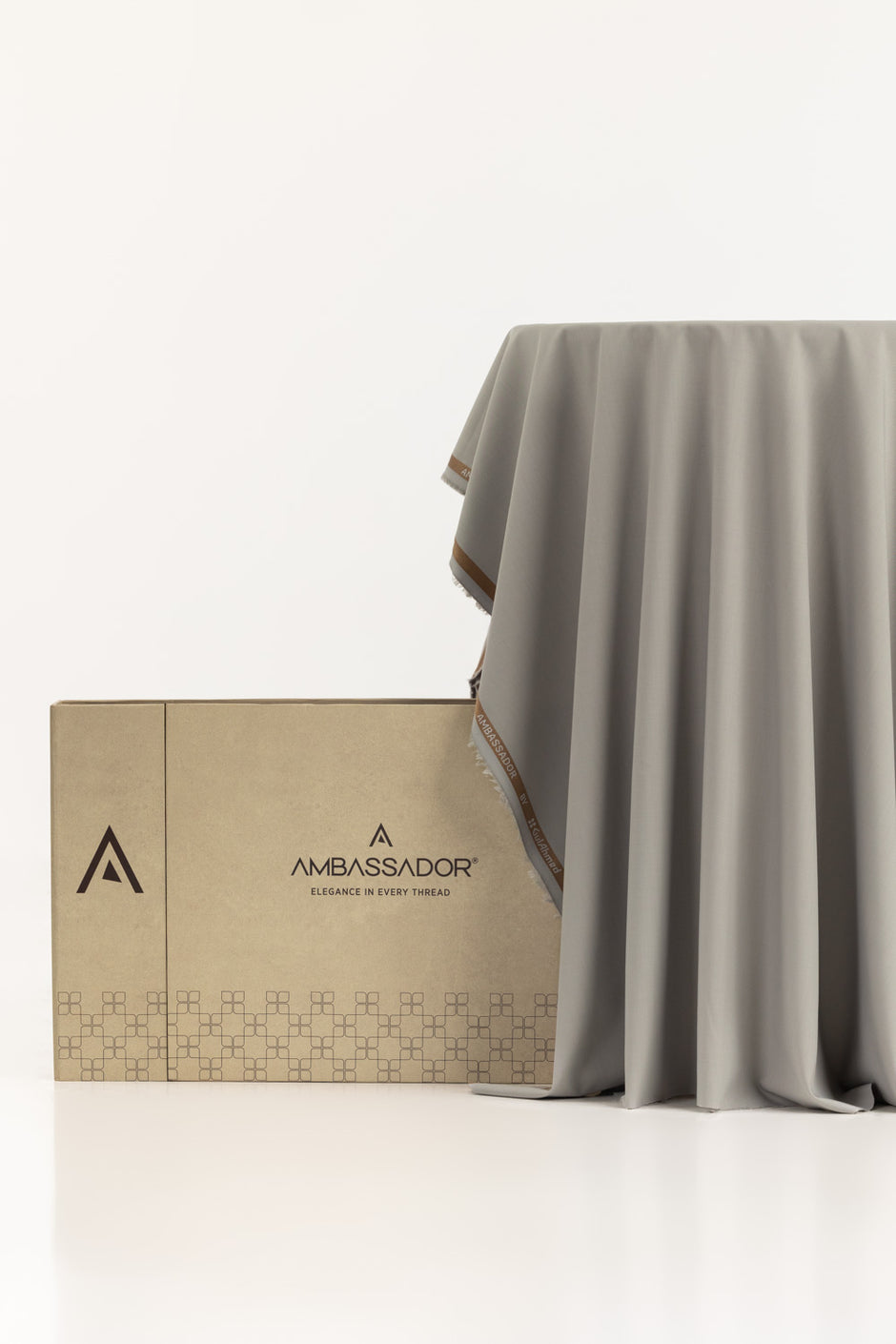 AMBASSADOR Unstitched Fabric Blended with Gift Box