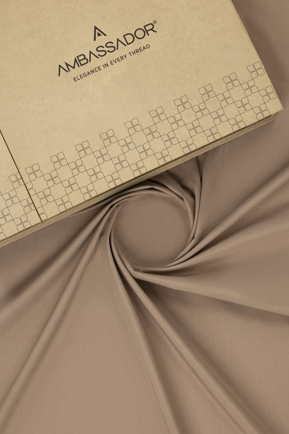 AMBASSADOR Unstitched Fabric Blended with Gift Box