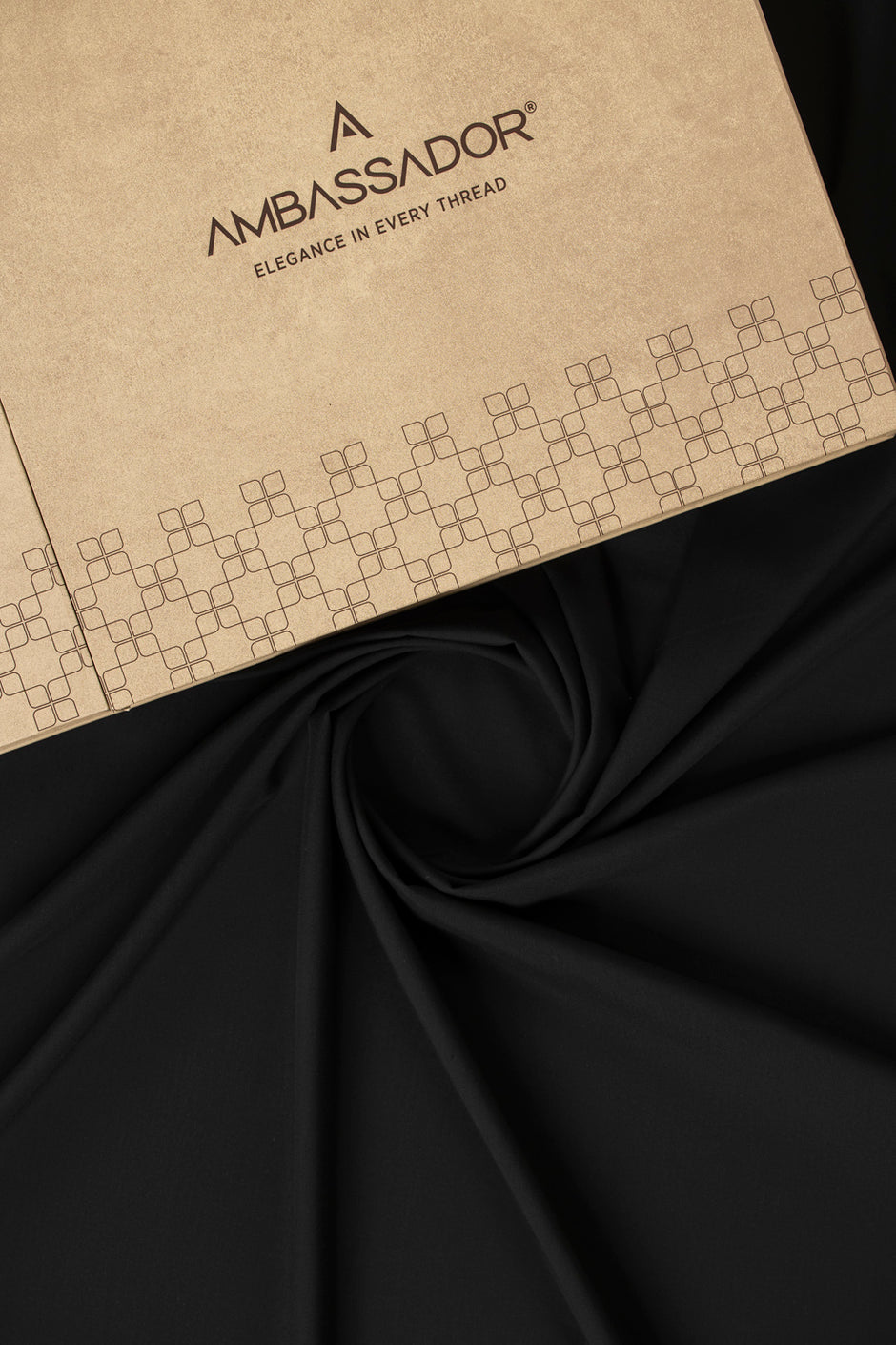 AMBASSADOR Unstitched Fabric Blended with Gift Box