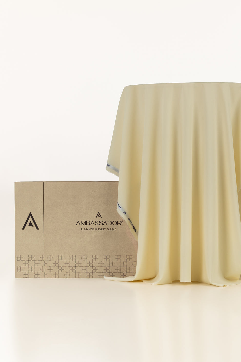AMBASSADOR Unstitched Fabric Blended with Gift Box