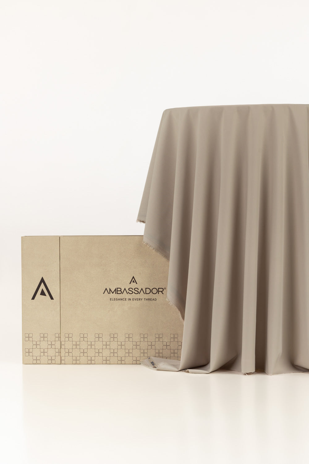 AMBASSADOR Unstitched Fabric Blended with Gift Box