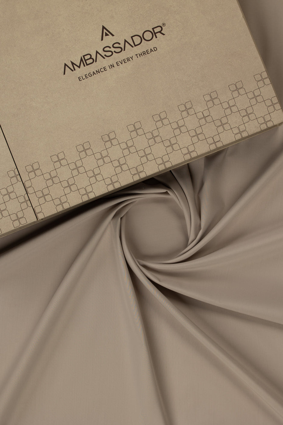 AMBASSADOR Unstitched Fabric Blended with Gift Box