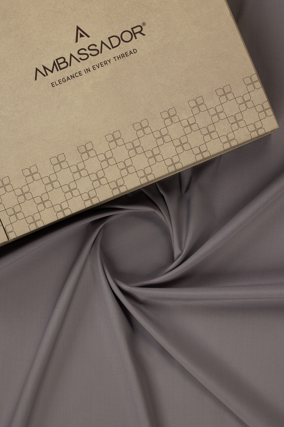 AMBASSADOR Unstitched Fabric Blended with Gift Box