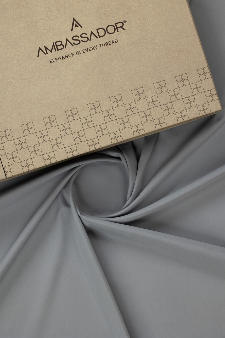 AMBASSADOR Unstitched Fabric Blended with Gift Box