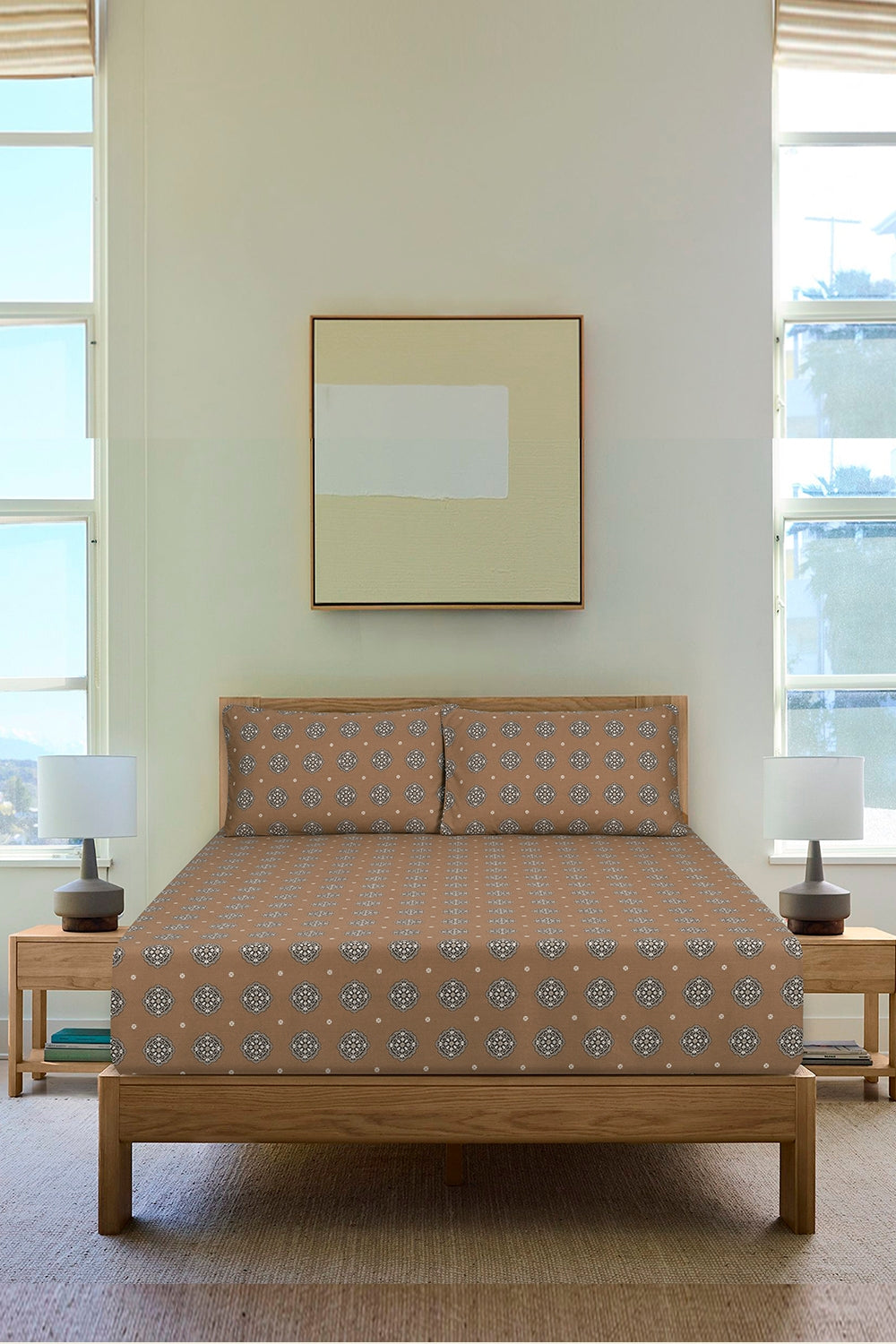 Amber Brown T-150 Fitted Sheet