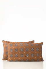 Amber Brown T-150 Pillow Cover Set