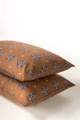 Amber Brown T-150 Pillow Cover Set