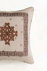 Amber Brown T-150 Square Cushion Cover