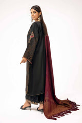 3 Piece Unstitched Embroidered Jacquard Suit with Pashmina Shawl AP-42027