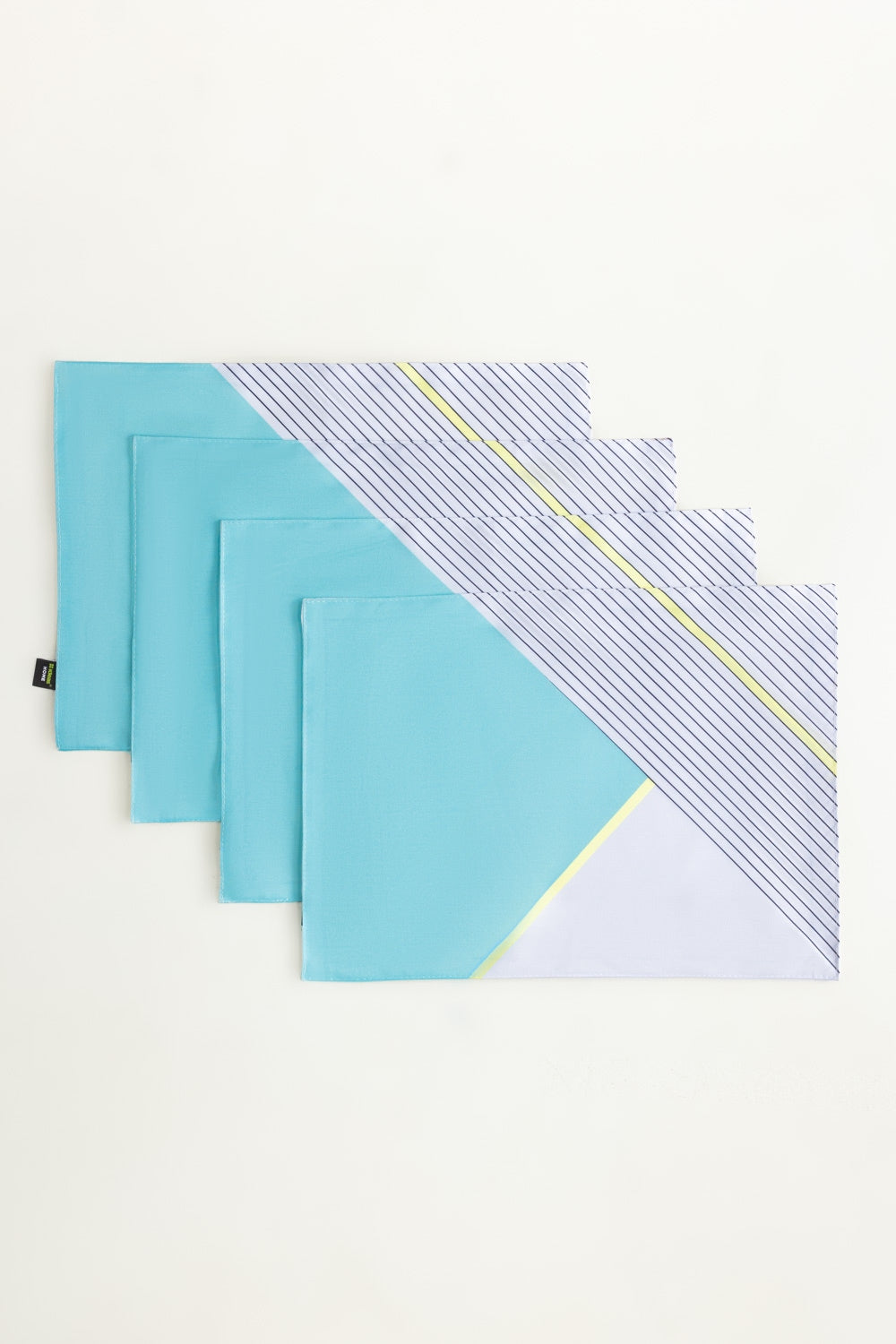 Aqua Stripes 4pcs Digital Placemat