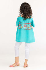 Toddler Girl Aqua Basic Woven Top TGWT-2210008