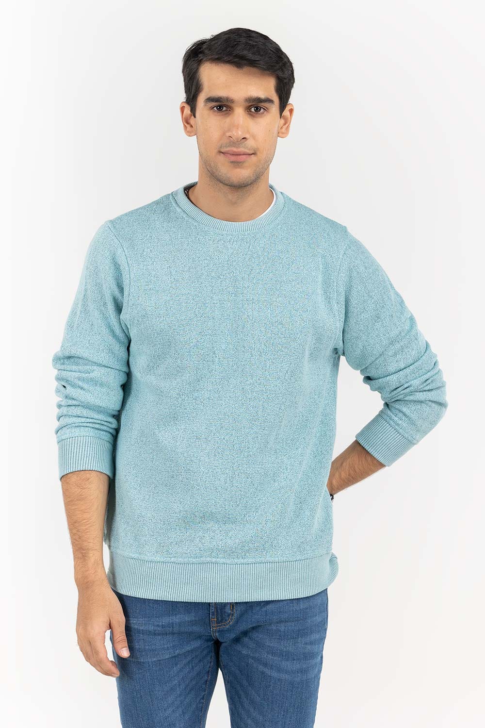 Aqua Basic Crew Neck SweatShirt SWS-B22-085