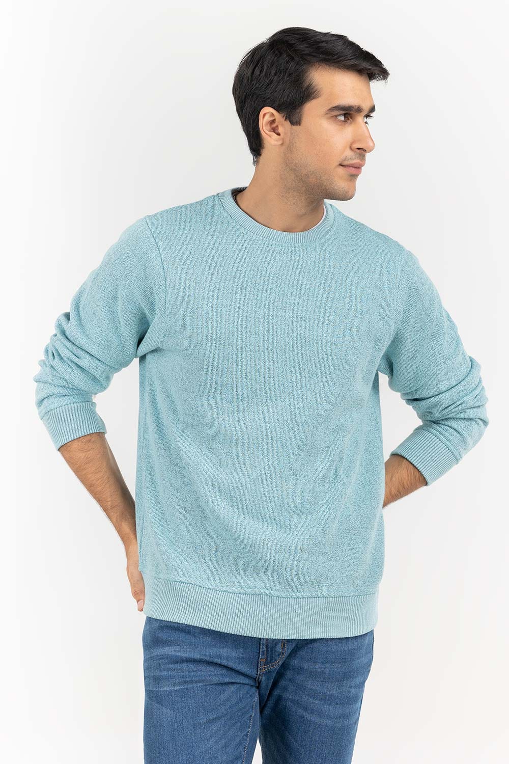 Aqua Basic Crew Neck SweatShirt SWS-B22-085