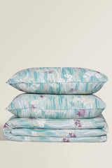 Aqua Impasto T-150 Quilt Cover Set