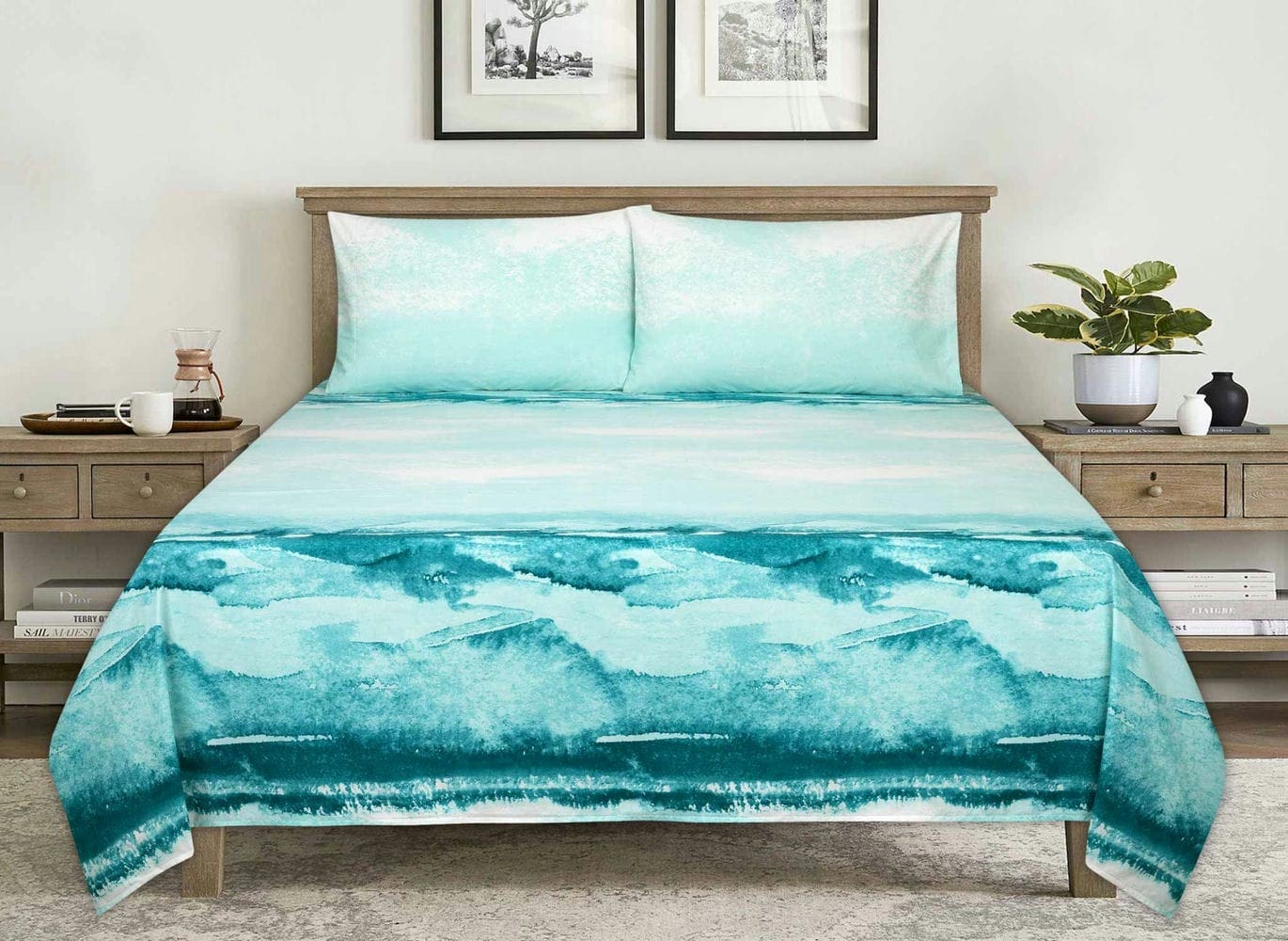 Aqua Ombre Everyday Classic Sheet Set