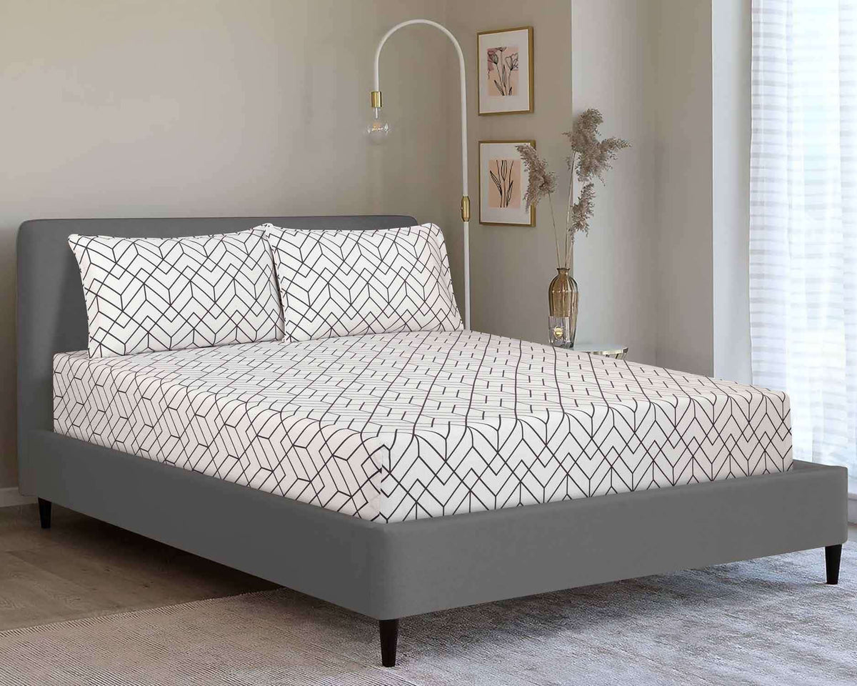 Art Deco T-200 Fitted Sheet Set