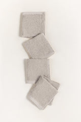 Ash Lilac Combed Towel 4 Pcs Set