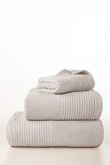 Ash Lilac Combed Towel Plain