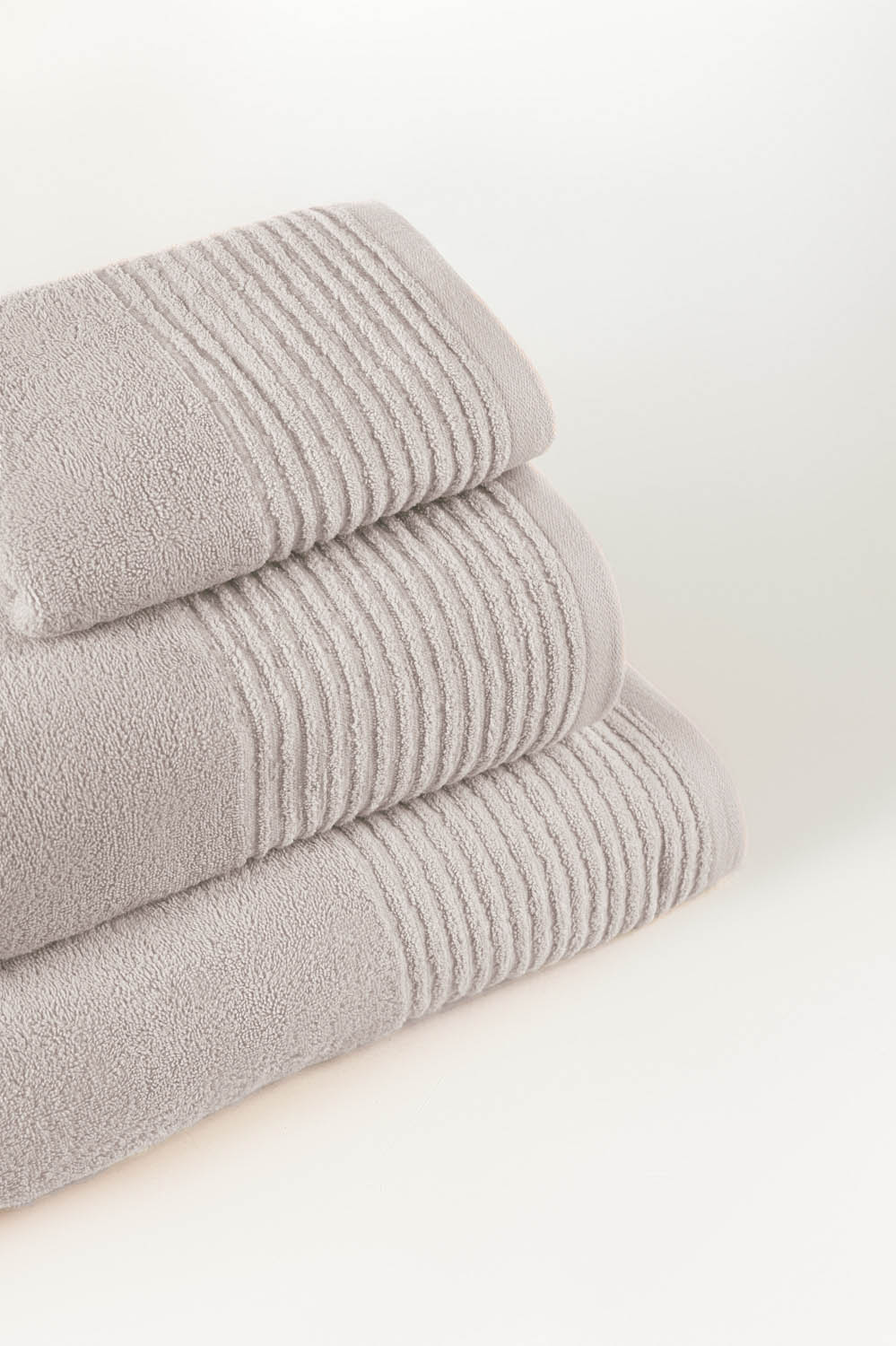 Ash Lilac Combed Towel Plain