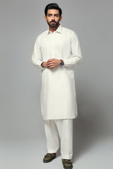 Off White Unstitched Fabric IRON EZEE