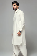 Off White Unstitched Fabric IRON EZEE