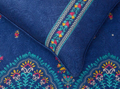 Aura Stone Embroidered T-200 Quilt Cover Set