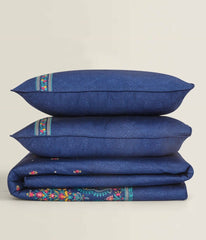 Aura Stone Embroidered T-200 Quilt Cover Set