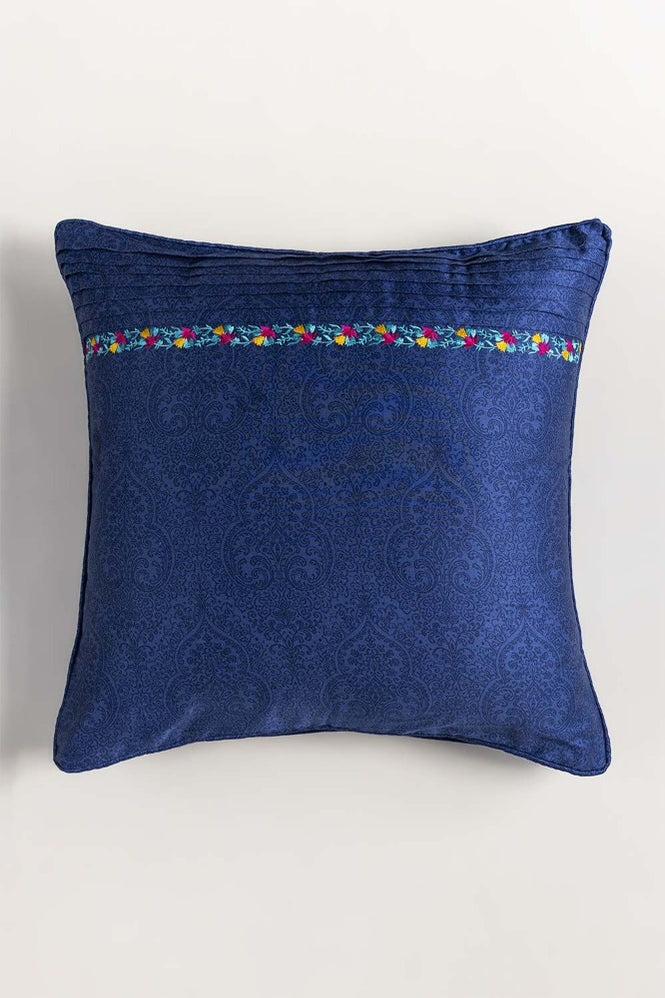 Aura Stone Embroidered T-200 Euro Sham Cushion Cover