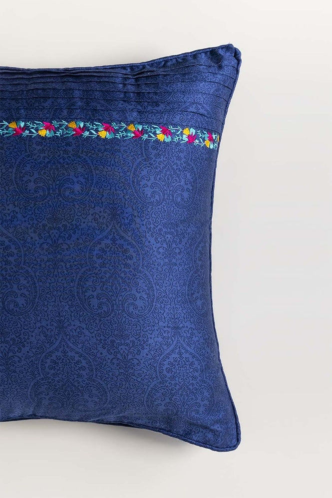 Aura Stone Embroidered T-200 Euro Sham Cushion Cover