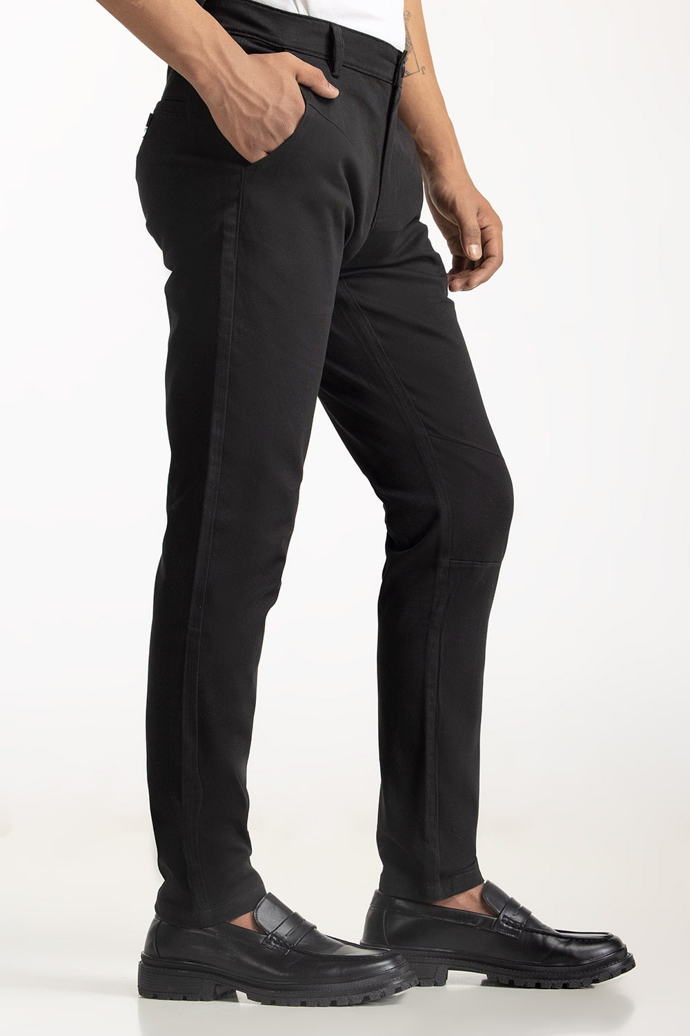 Aviator Black Pant MN-TRC-WS24-019