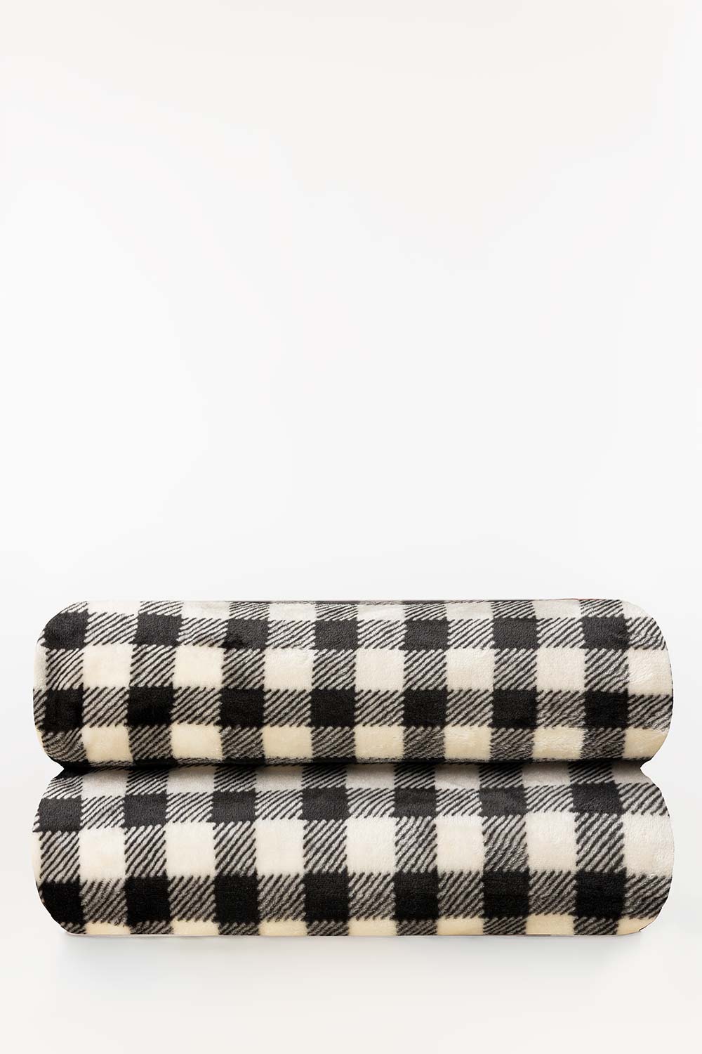 AW24-Checkered Single Ply Fleece Throw